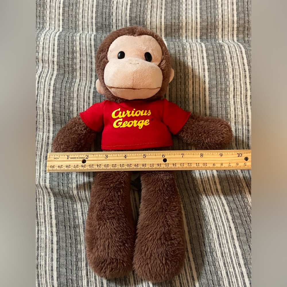 Curious George Monkey Soft Plush Stuffed Animal Gund 13” - Picture 10 of 10